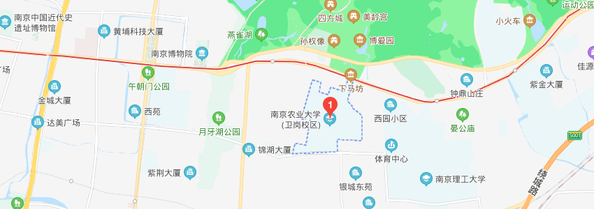 南京农业大学地图高清图片